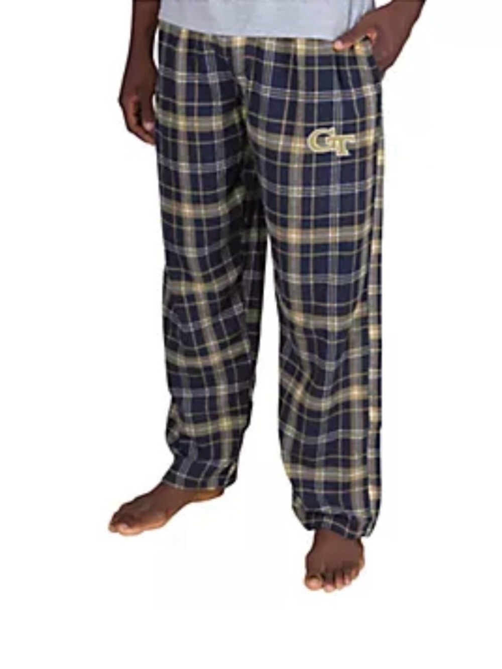NWT Georgia Tech Men’s pajama lounge pants GA Tech logo size XL